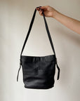Danier Black Leather Bucket Bag