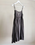 Charcoal Silk Slip Dress