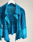 Lapis Patchwork Felted Knit Cardigan - Hey Jude