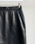 Black Leather Mini Skirt