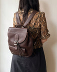 Espresso Leather Backpack
