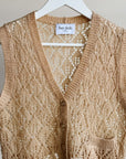Honey Button Down Knit Vest