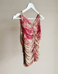 Rose Silk Ruched Top - Hey Jude