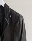 Ebony Classic Leather Blazer