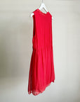 Ruby Silk Gathered Mini Dress