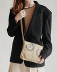 Butter Leather Swirl Motif Bag