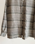 Ash Silk Patterned Button Down