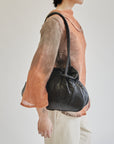 Ink Leather Dumpling Bag - Hey Jude