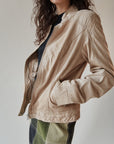 Stone Leather Zip Jacket