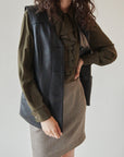 Onyx Leather Vest