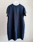 Navy Linen Tshirt Dress