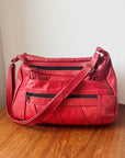 Cherry Leather Shoulder Bag - Hey Jude