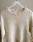 Ivory Mohair Crewneck Sweater - Hey Jude