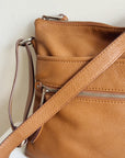 Ginger Pebbled Leather Crossbody