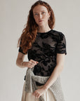 Smoke Loose Knit Mohair Sweater - Hey Jude