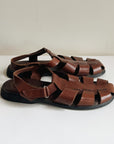 Tobacco Leather Fisherman Sandals | Size 8