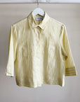 Butter Yellow Linen Blouse