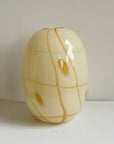 Pale Yellow Blown Glass Vase
