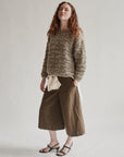 Sage Chunky Mohair Knit Sweater - Hey Jude