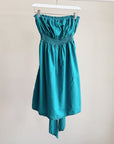 Teal Y2K Smocked Cotton Dress