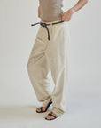 Cream Tailored Relaxed Trousers