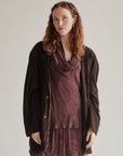 Chocolate Italian Suede Oversized Coat