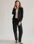 Black Wool Pleated Trouser - Hey Jude