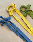 Billy Bamboo | Cotton Poplin Bow Scrunchie - Hey Jude