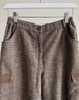 Carob Speckled Cargo Capris