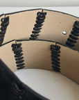 Onyx Patchwork Leather Belt - Hey Jude