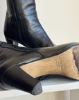 Onyx Tall Italian Leather Boots | Size 41