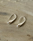 Organic Teardrop Sterling Silver Earrings - Hey Jude