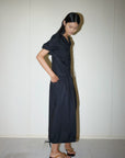 Deiji Studios | Draw Hem Dress in Black