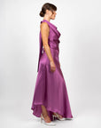 hijulez | Silk Skirt in Magenta