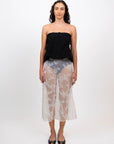 hijulez | Lace Bias Cut Skirt