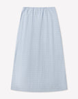 Deiji Studios | Maxi Belt Skirt in Powder Check PRESALE