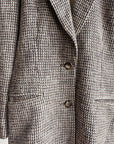 Earthy Houndstooth Tailored Blazer - Hey Jude