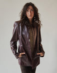 Merlot Leather Jacket