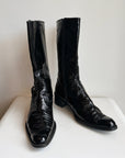 Stuart Weitzman Black Patent Leather Boots | Size 7.5 - Hey Jude