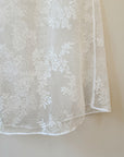 hijulez | Lace Bias Cut Skirt in Ivory