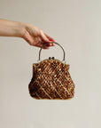Gold Beaded Handbag