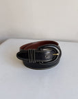 Coach Black Contrast Stitch Belt