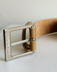 Camel Italian Leather Belt