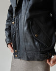 Soot Leather Moto Jacket