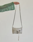 Dove Leather Chain Strap Purse - Hey Jude