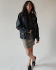 Soot Leather Moto Jacket
