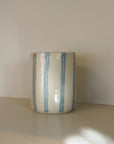 Baby Blue Stripe Ceramic Cup