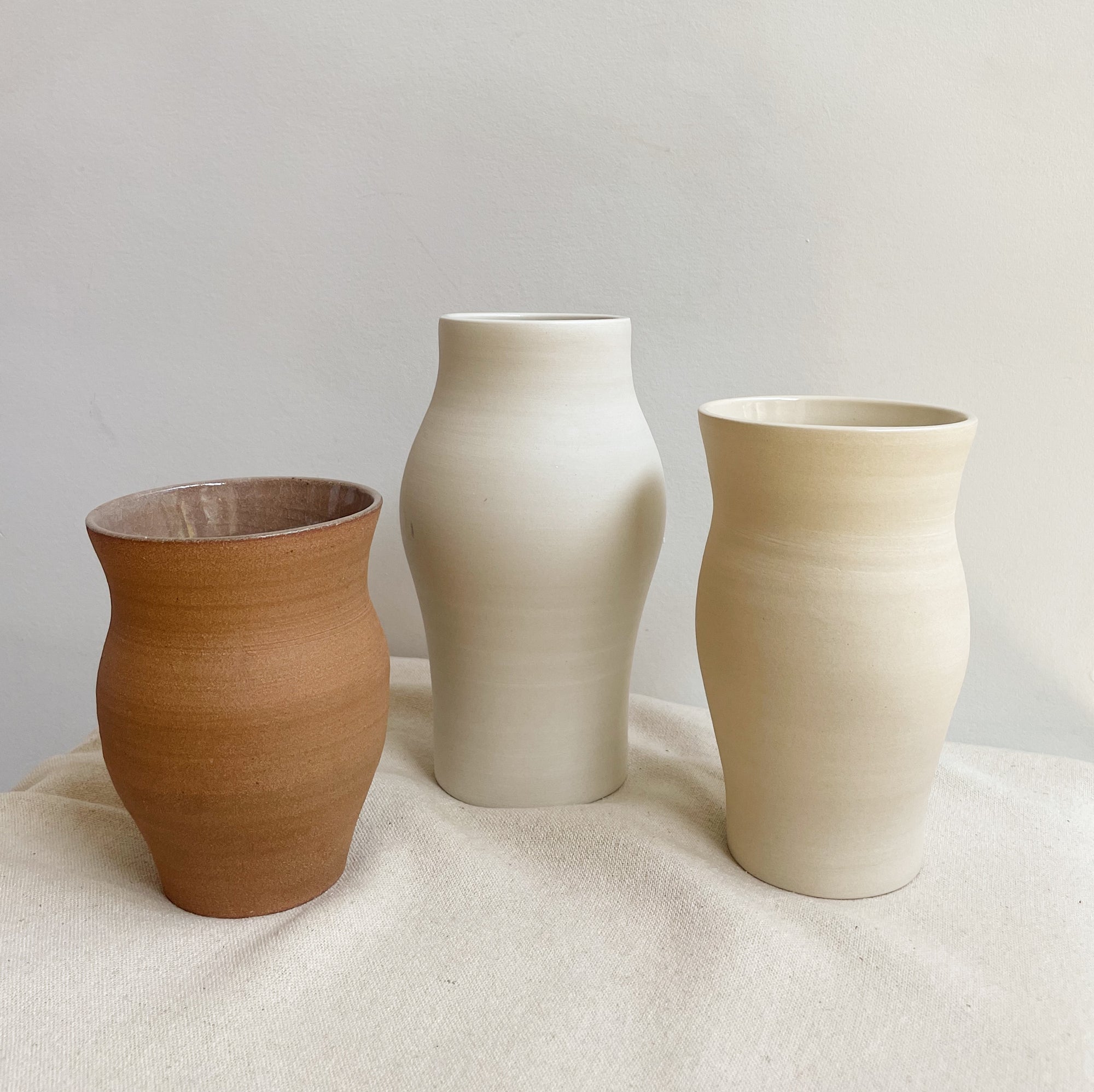 Large Cream Vase