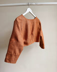 Papaya Woven Cropped Jacket