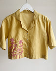 Dijon Embroidered Flower Blouse